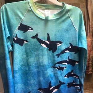 2xl orca rash guard. NEVER WORN